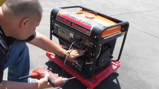 Powerland 8500 Watt 8KW Generator 16hp Gas Electric Start 240120V [upl. by Bum]