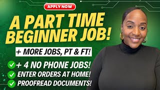 🙌🏾 A PART TIME BEGINNER FRIENDLY JOB  4 NO PHONE NO TALKING JOBS WORK FROM HOME JOBS 2024 [upl. by Amalle]