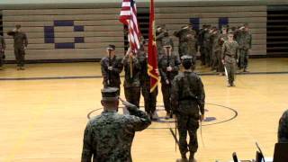 East Coweta High School MCJROTC Marine Corps Birthday Color Guard [upl. by Airdnoed424]