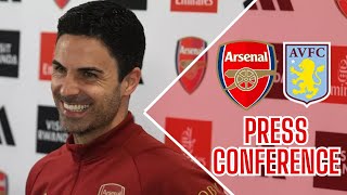 MIKEL ARTETA PRESS CONFERENCE AHEAD OF ASTON VILLA LIVE [upl. by Peednama]