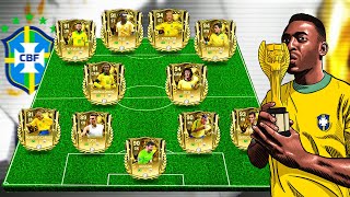 BRAZIL  All Time Best Iconic Squad Builder Pelé R9 Neymar FC Mobile [upl. by Ladiv]