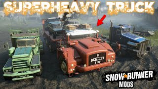 Berliet T100  the Largest Truck in SnowRunner MODS [upl. by Atiuqehc803]