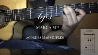 LEJOS MARCA MP acordes más simples [upl. by Enavi658]