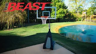 Spalding The Beast 54quot Portable Basketball Hoop  Your Home Court Advantage [upl. by Welbie]