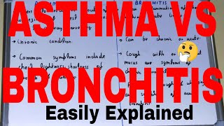 Asthma vs BronchitisDifference between asthma and bronchitisAsthma and bronchitis difference [upl. by Enelrad]