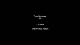 Metronome 64 120BPM w 1st Beat Accent [upl. by Eerazed]