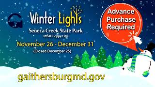 Gaithersburg Winter Lights Promo 2021 [upl. by Christmas]