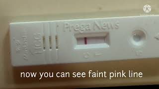 Pregnancy test before missed period Faint pink line  Pregnant or not faintlineonpregnancytest [upl. by Notnil308]