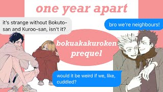 one year apart  bokuakakuroken prequel [upl. by Howzell585]