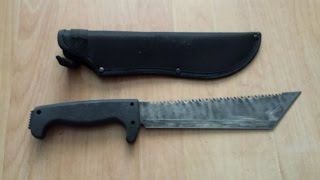 Sog Knife Review Sogfari 10quot Tanto Machete [upl. by Anaujait]