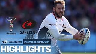 Harlequins v Saracens  HIGHLIGHTS  An Amazing SecondHalf Comeback  Gallagher Premiership 202223 [upl. by Conrade137]