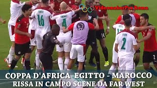 COPPA DAFRICA 2021 EGITTOMAROCCO 21 RISSA IN CAMPO SCENE DA FAR WEST [upl. by Sanfred]