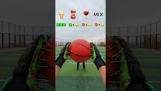 ICE CREAM ASMR CATCH THE BALLS WITH NAIL GOALKEEPERS GLOVES 🍦🧤🏀shorts viralvideo challenge [upl. by Eendys521]