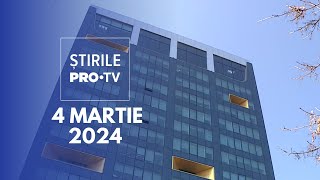 Știrile PRO TV  4 Martie 2024 [upl. by Rdnaskela]