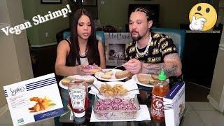 VEGAN SHRIMP MUKBANG REVIEW [upl. by Paviour726]