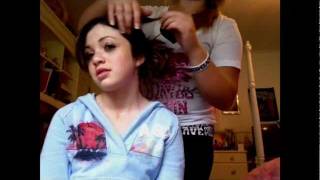 Kristin amp Sabrina Messy Bun Hair Tutorial by Krystal Ice Styles [upl. by Sidonie]