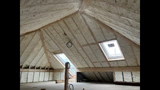 Air tightness with open cell spray foam insulation [upl. by Menell]