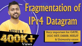 Lec54 Fragmentation of IPv4 Datagram  Identification Flags and Fragment Offset  Networks [upl. by Ramalahs]