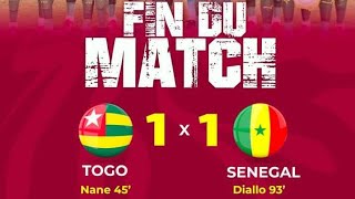 Débrief Togo 11 SÉNÉGAL  Sadio Blessé Habib Sauveur [upl. by Nikos]