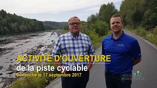 Ouverture officielle de la piste cyclable 2017 [upl. by Luckin]