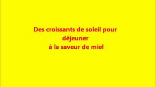 paroles croissants de soleil ginette reno [upl. by Mitran]