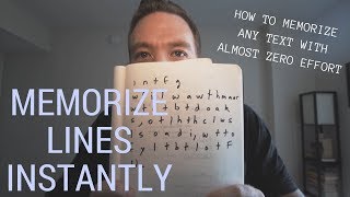 HOW TO MEMORIZE LINES INSTANTLY SERIOUSLY [upl. by Caldwell161]