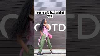 How to add your text behind you capcutedit textedit textbehindobject [upl. by Ralyat384]