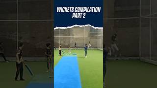 WICKETS COMPILATION PART 2  DOUBLE WICKET TOURNAMENT cricket bowled caught runout [upl. by Anahsed]