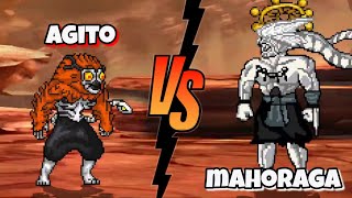 Agito Vs Mahoraga jujutsu kaisen fights  mugen [upl. by Irik]