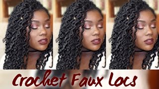 EASY Crochet Faux Curly Locs  LESS THAN 2 HOURS [upl. by Anyg]