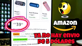 Tarifa plana de Amazon ya no está activa  envío por 5 dólares de Amazon desapareció [upl. by Cherlyn18]