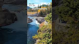 Enjoy the Vibrant fall colours at the Elbow Falls nature mountains [upl. by Ahso]