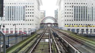 Riding the London DLR train from Lewisham to Bank [upl. by Sabrina]