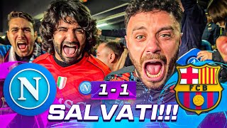 😮‍💨 SALVATI NAPOLI 11 BARCELLONA  LIVE REACTION NAPOLETANI AL MARADONA HD [upl. by Lazar451]