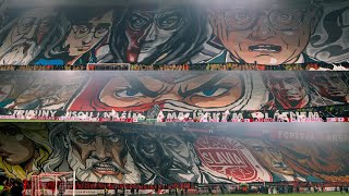 Slavia Praha 51 MFK Karviná 10112024 132 year choreo  pyroshow [upl. by Gaut]