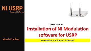 NI Modulation Software Installation for USRP [upl. by Doughty]