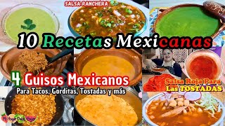 ✅10 RECETAS🇲🇽MEXICANAS🇲🇽 mihogardulcehogar recetasfaciles recetasmexicanas comidasmexicanas [upl. by Raffin]