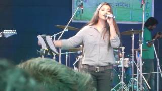 Jagorone Jai bivabori by Somlata in Chakdaha college social 2016 [upl. by Studnia]