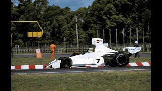 F1 1975  Buenos Aires Reutemann probando el Brabham BT44 [upl. by Zetrac843]