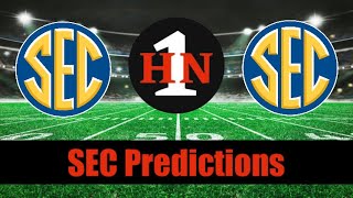 2024 SEC CFB Predictions [upl. by Aihsenad]