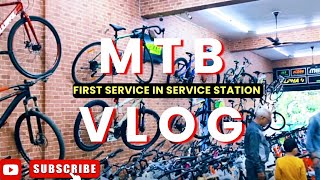 Preparing My MTB in a Service Station MTBcycling tipsservice station bike repair bike check [upl. by Hanshaw]