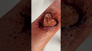 The most dangerous trick is digging a heart on the hand 💔❣️ sfx sfxmakeup sfxartist sfxstatus [upl. by Barling]