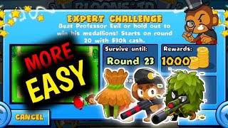 How to Beat The New Professor Evil Expert Challenge Week 42 Round 23 More Easy BTD BATTLES 🐵 [upl. by Kissner]