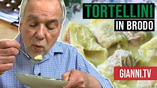 Tortellini in Brodo Italian recipe Giannis North Beach [upl. by Enilrac]