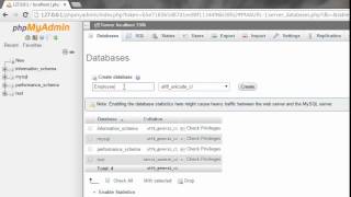 Create Database in phpMyAdmin [upl. by Ueihttam]