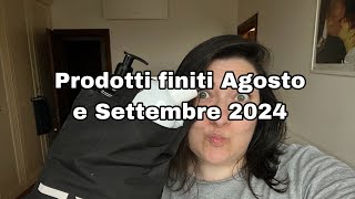 Cosmesi naturale i finiti di Agosto e Settembre 2024 [upl. by Nosmas43]