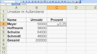 Excel09AbsoluteAdressierungTeil1 [upl. by Kanya]