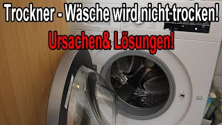 Wäschetrockner trocknet nicht – die häufigsten Ursachen [upl. by Eisaj447]