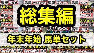 【馬券検証】2023年 年末年始 馬単15本セット動画まとめ【馬券勝負】 [upl. by Ahsilif]