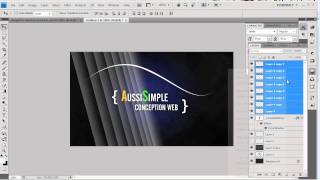 Tutoriel photoshop  Design abstrait  Conception Web Aussisimple [upl. by Anett410]